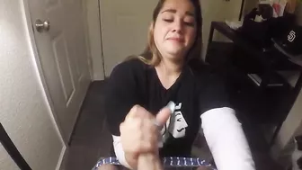 Homemade Porn Video with Big Cock and Handjob by Amateur Couple