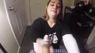 Homemade Porn Video with Big Cock and Handjob by Amateur Couple