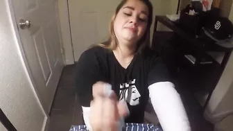 Homemade Porn Video with Big Cock and Handjob by Amateur Couple