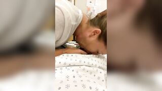 Homemade Blowjob by Nurse Gone Wild! Amateur Sex with Risky Caught Moment.