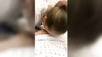 Homemade Blowjob by Nurse Gone Wild! Amateur Sex with Risky Caught Moment.