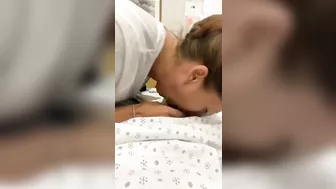 Homemade Blowjob by Nurse Gone Wild! Amateur Sex with Risky Caught Moment.