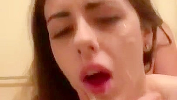 Homemade Amateur Fuck with Cum in Mouth and Doggy Style
