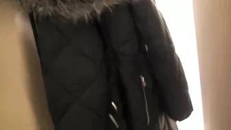 Amateur Lesbians' Risky Strapon Sex in Dressing Room - Homemade Porn