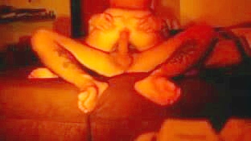 Homemade Anal Ride with Tattooed Couple