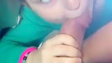 Homemade Blowjob on Public Airplane with Big Cock