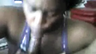 Homemade Sucking & Swallowing by Amateur BBW with Big Cock