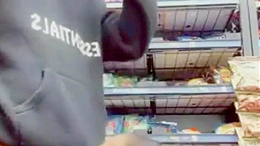 Homemade Ebony Blowjob with Big Black Cock in Public