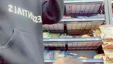 Homemade Ebony Blowjob with Big Black Cock in Public