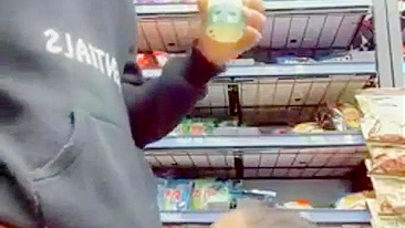 Homemade Ebony Blowjob with Big Black Cock in Public