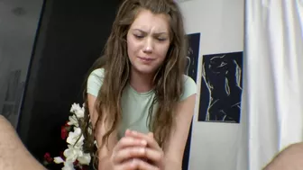 Homemade Porn Video with Unexpected Huge Cum Blast & Amateur Handjob