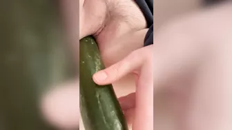Homemade Masturbation with Cucumber & Dildo - Amateur BBW Porn