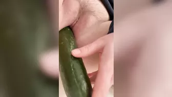 Homemade Masturbation with Cucumber & Dildo - Amateur BBW Porn