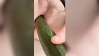 Homemade Masturbation with Cucumber & Dildo - Amateur BBW Porn