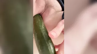 Homemade Masturbation with Cucumber & Dildo - Amateur BBW Porn