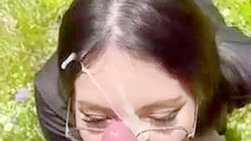 Homemade Facials with Glasses & Cum Shots