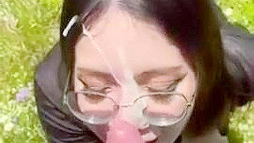 Homemade Facials with Glasses & Cum Shots