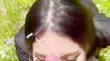 Homemade Facials with Glasses & Cum Shots