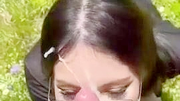 Homemade Facials with Glasses & Cum Shots