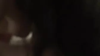 Busty MILF in Latex Bikini Gives Pov Blowjob with Big Boobs