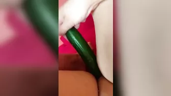 Homemade Cucumber Fun - Amateur Masturbation with Fresh Produce