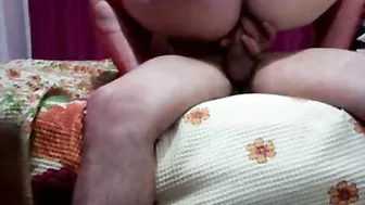 Homemade Shemale Couple Anal Cowgirl Ride with Lingerie