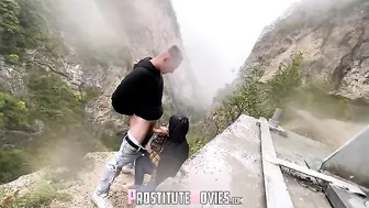 Mountain Blowjob with Big Dick & Cum Slut