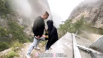 Mountain Blowjob with Big Dick & Cum Slut