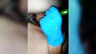 Homemade Sex with Cucumber - BBW, Sp, Slut Anal