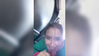 Mile High Blowjob - Amateur Teen Gives Risky Public BJ on Airplane
