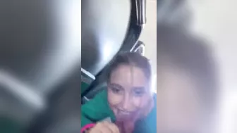 Mile High Blowjob - Amateur Teen Gives Risky Public BJ on Airplane