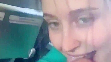 Mile High Blowjob - Amateur Teen Gives Risky Public BJ on Airplane