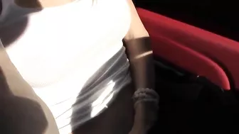 Homemade Porn Video - Big Titted Blonde Masturbates in Public with Dildo