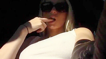 Homemade Porn Video - Big Titted Blonde Masturbates in Public with Dildo