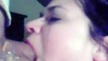 Homemade Sex with Naughty Girl Gagging Blowjobs & Cumshots