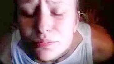 Petite Teen Swallows Cum in Wild Homemade Facial