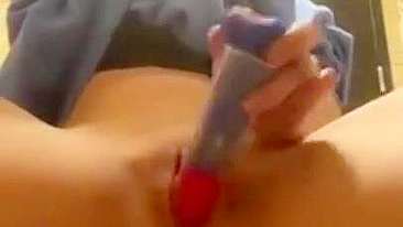 Homemade Porn Video - Amateur Teens Masturbating with Dildos in Public School Bathroom