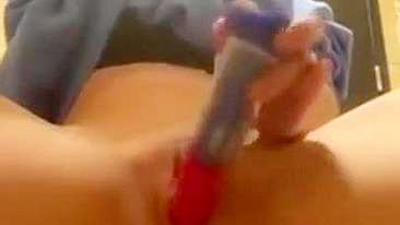 Homemade Porn Video - Amateur Teens Masturbating with Dildos in Public School Bathroom