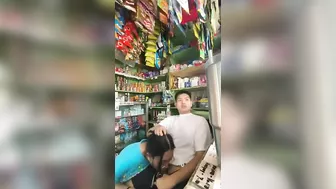 Homemade Blowjob in Public Office with Asian Amateur