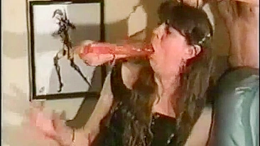 Homemade MILF Throat Fucking with Rough Blowjobs and Dildos
