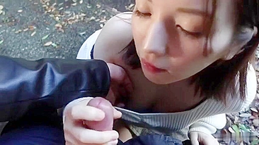 Homemade Amateur Asian Blowjob with Swallowing