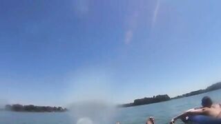 Homemade Porn Video - Amateur BBW Gives Blowjob on Public lake