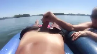 Homemade Porn Video - Amateur BBW Gives Blowjob on Public lake