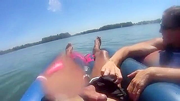 Homemade Porn Video - Amateur BBW Gives Blowjob on Public lake