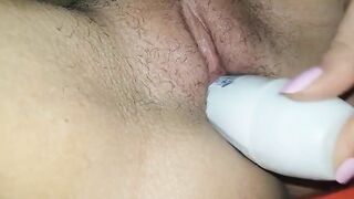 Homemade Masturbation with Dildos & Deodorant