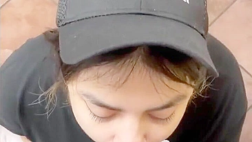 Homemade Interracial Blowjob with Big Dick & Cum Swallowing at Work