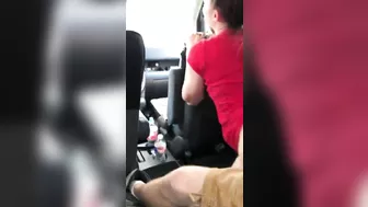 Homemade Porn Video - Cowgirl Fucks Big Butt Pawg in Car during Lunch Break