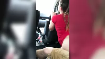 Homemade Porn Video - Cowgirl Fucks Big Butt Pawg in Car during Lunch Break