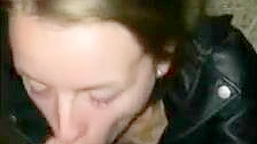 Public Blowjob with Messy Facial - Amateur Cum Slut