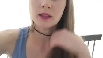 Homemade Amateur Exhibitionist Masturbates with Dildo